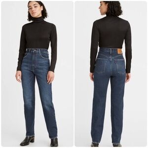 Levi's 70s High Slim Straight Jeans Sonoma Hills Dark Wash Size 25